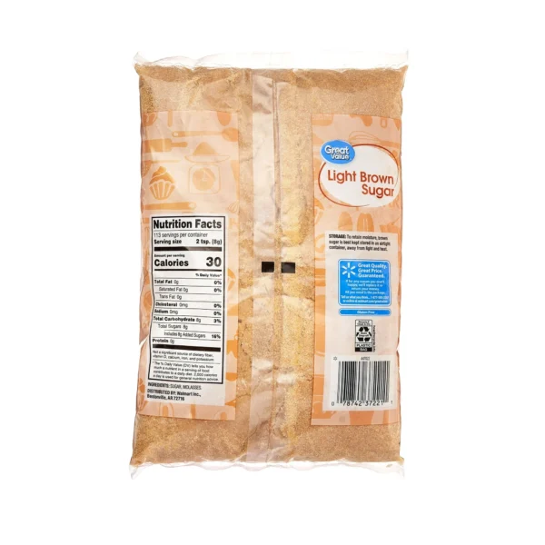 Great Value Light Brown Sugar, 32 oz - Image 2