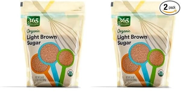 365 by Whole Foods Market, Organic Light Brown Sugar, 24 Ounce (Pack of 2)