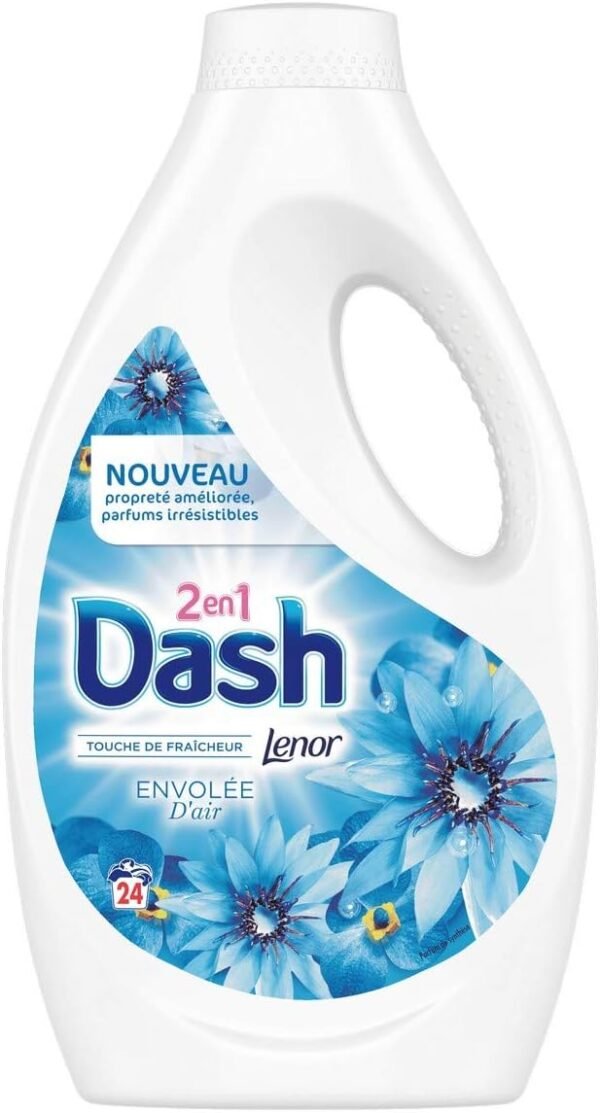 Dash 2-in-1 Liquid Detergent, Fresh Air Scent, 72 Washes (1.32L)