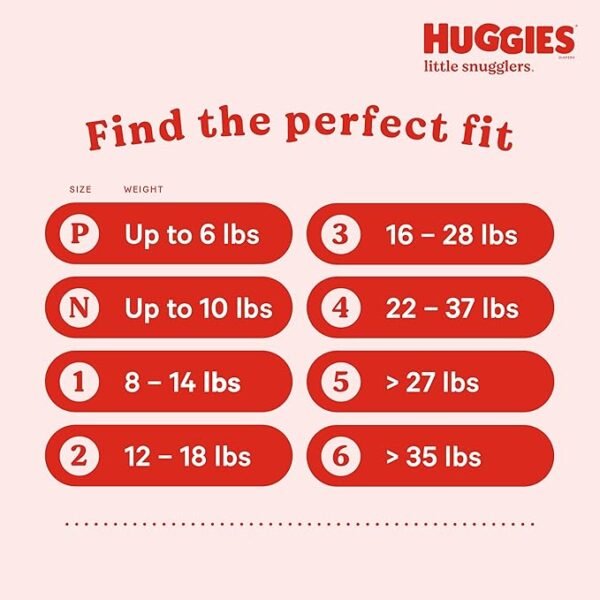 Huggies Newborn Diapers, Little Snugglers Newborn Diapers, Size Newborn (up to 10 lbs), 144 Count - Image 5