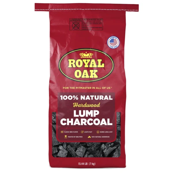 Royal OakÂ® 100% All Natural Hardwood Lump Charcoal 15.4 LBS - Image 4