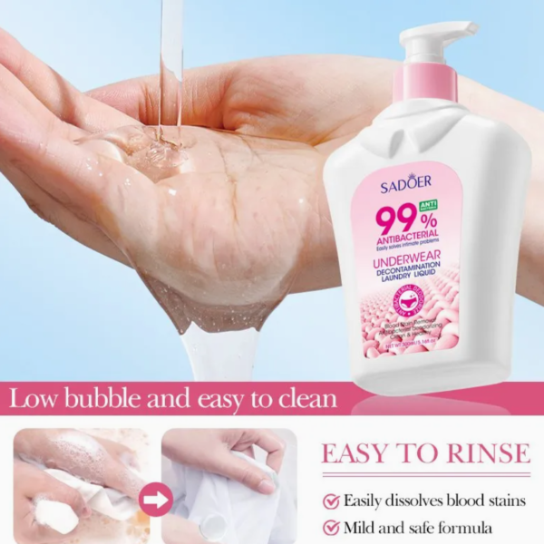 Online Wholesale and Retail Antibacterial Floral Scented Disposable Underwear Laundry Liquid Persil Detergent Decontamination Detergent for Apparel - Image 3